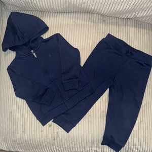 Ralph Lauren Navy Zip Hoodie & Joggers Set